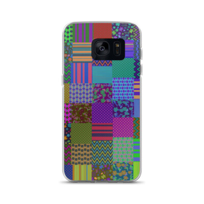 Samsung Case - Boho Cell Phone Accessories, Patchwork Print for Women and Men
