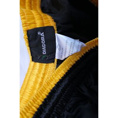 Short De Football Diadora FUTUR Nylon - Ancien Stock Jeunesse Taille L, Noir Brillant, Brodé - Neuf Avec Étiquettes