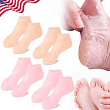 4 Pairs Moisturizing Foot Mask Exfoliating Silicone Socks Beach Protective Socks