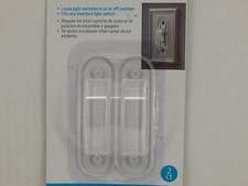 2-PACK CLEAR WALL TOGGLE LIGHT SWITCH GUARDS DUAL ACTION