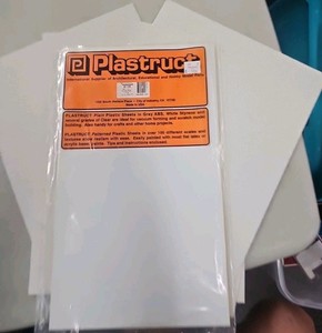 Plastruct 91106 Styrene White Sheet 0.080"x 12"x 7", Plus More, See Ad. (X2)