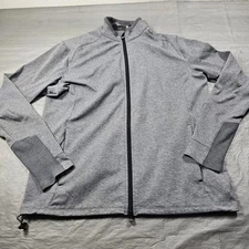 Greyson Full Zip Golf Sweater. Color GREY. Wolf Logo  (MLS Logo)  Mens Large!. 