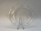 Vintage Pyrex Clear Glass Round Casserole Lid 470-C Tab Handles