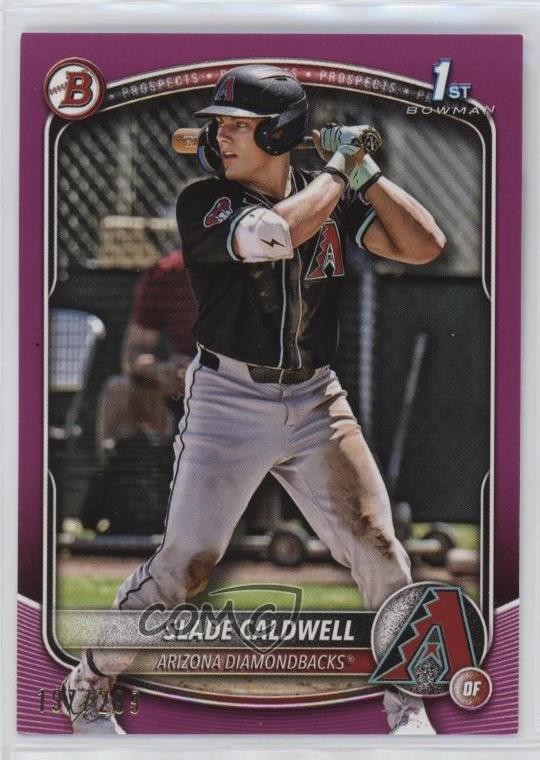 2025 Bowman Prospects Fuchsia 197/299 Slade Caldwell #BP-21 0wz