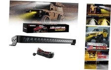 22 Inch Dual-Color Slim LED Light Bar,120W Spot Flood Combo Beam with 22 inch