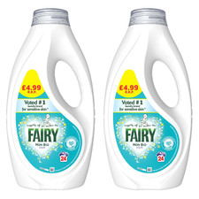 Fairy Non Bio Cleaning Washing Liquid Laundry Detergent 24W 840ml Family Pack X2 10.96 per litre