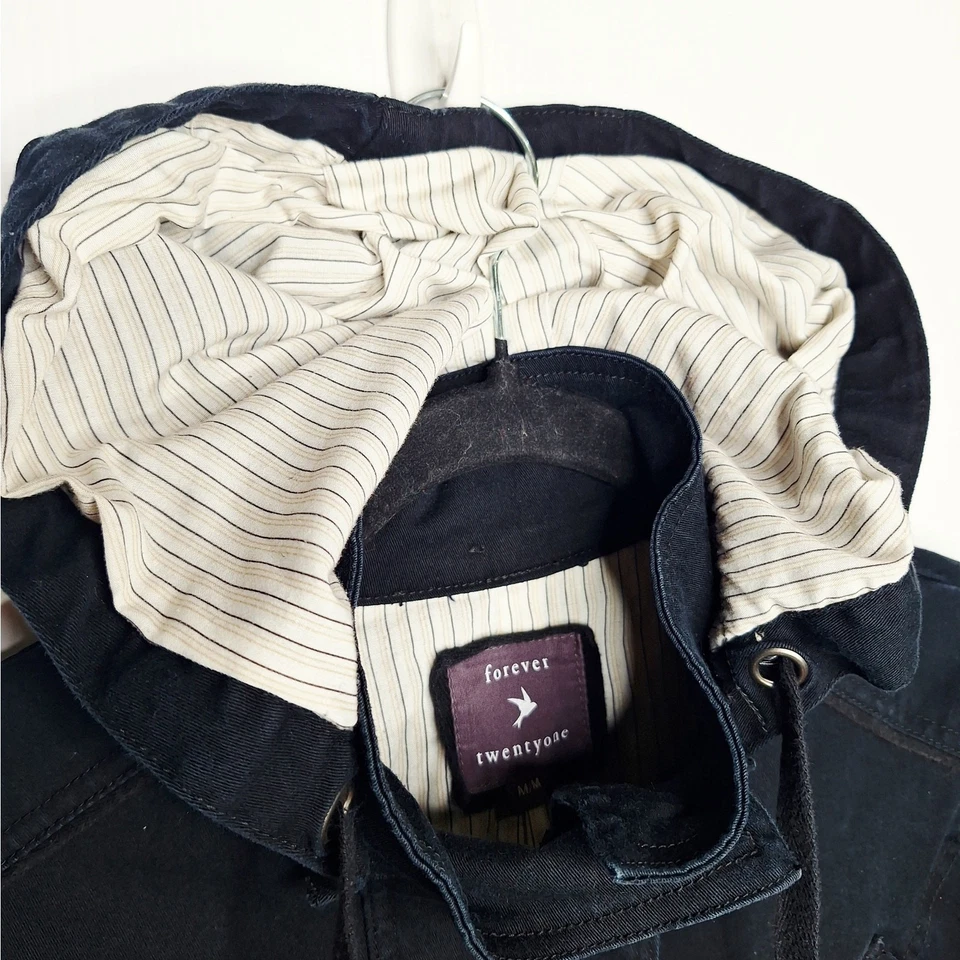 Jaqueta utilitária com capuz Y2K Bella Swan Twilight Forever21 carga média grunge - Imagem 3 de 4