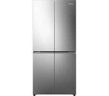 HISENSE PureFlat RQ5P470SAID Fridge Freezer - Silver Stainless Steel - REFURB-B