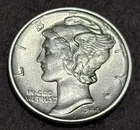 1944-P  Mercury Dime - BU Uncirculated - 90% Silver