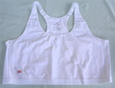 Ruby Ribbon Sport Demiette White Sports Bra Style 1802 Size 50 NEW