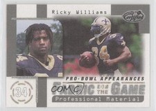 1999 Leaf Certified Fabric of the Game 741/1000 Ricky Williams #FG21 qp4