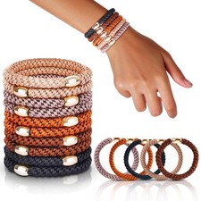 Hair Ties No Damage - 10PCS Ponytail Holders - Elastic Hair Ties for Thick Ha...