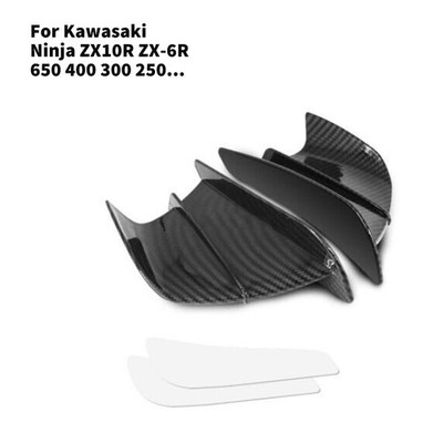 Aerodynamic Wings Winglets Side Fairing Spoiler Carbon For Kawasaki Ninja ZX10R