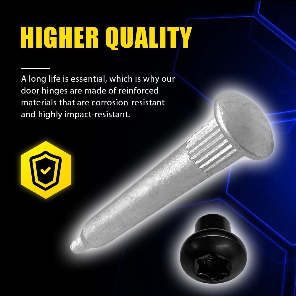 4x For Jeep Wrangler 2007-2018 Door Hinge Pin Nuts Bolts Repair Kit Set US thumbnail 7