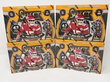 4x 2025 Panini Select Football Mega Box - Black & Green Prizm Shock Parallels