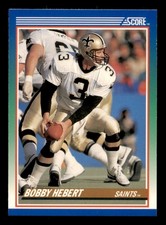 1990 Score 100 Hottest #69 Bobby Hebert Sharp Corners, Clean Surface