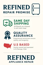 LG Replacement Refrigerator Control Board - Part Number EBR78940508