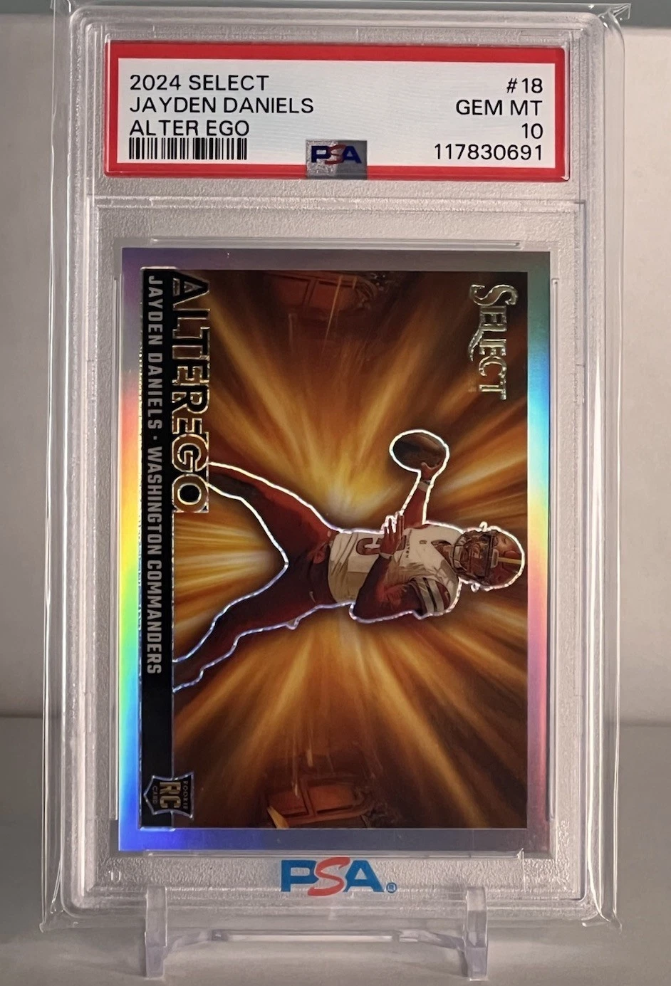 Jayden Daniels Panini Select Alter Ego #18 Base