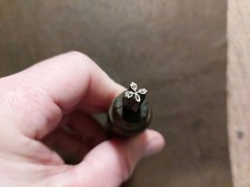 BUCHBINDER Hübscher Messing Vergolde Stempel BLÜTE Buchbinden BUCHBINDEREI 396