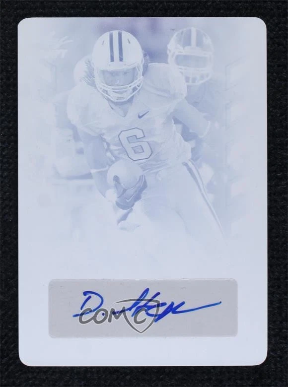 DeAndre Hopkins Leaf Metal Draft #BADAH Autograph-Black Print Plate 1/1