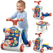 5 in 1 Baby Push Walker for Baby Boy, Blue