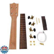 Concert Ukulele Neck Replacement Kit Rosewood Fretboard with Other Accessorie
