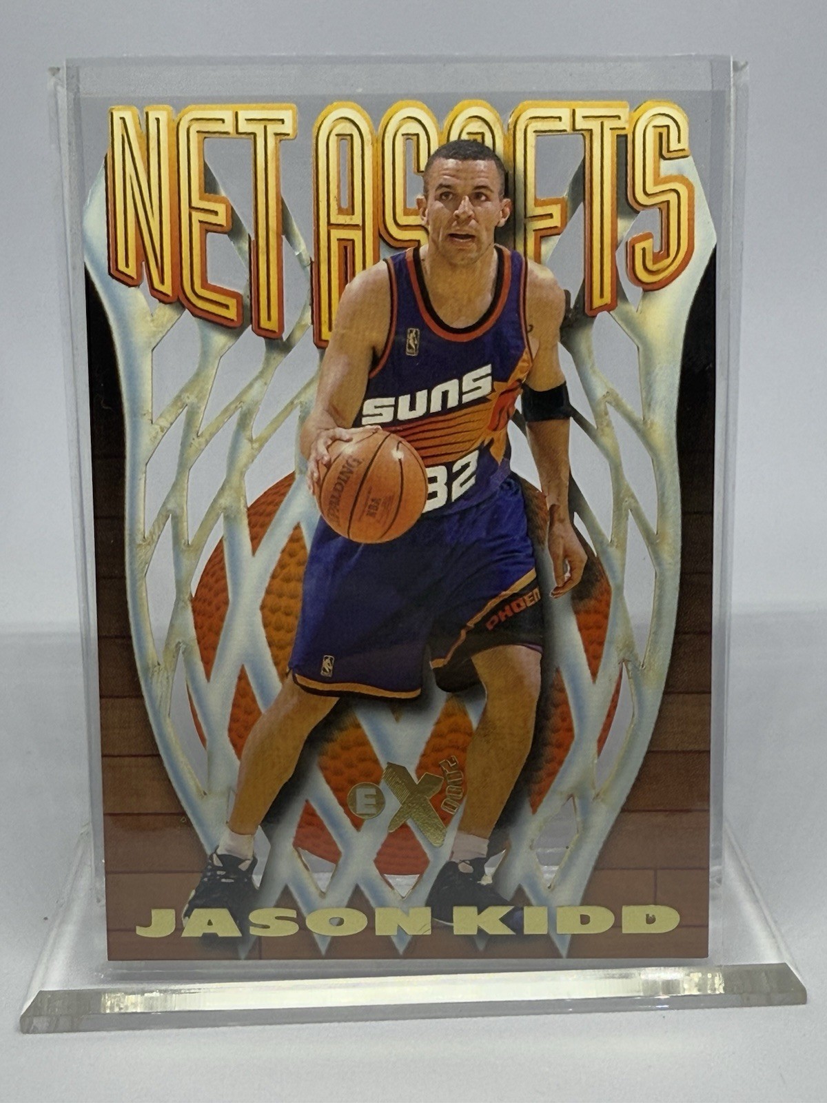 1996-97 SKYBOX EX2000 Net Assets Jason Kidd #9 HOF DIE CUT Insert Rare