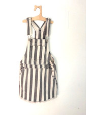 Zara Kids Collection Denim Overalls Skirt Girl's 6 Romper Striped Romper CUTE 