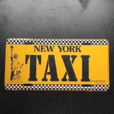 Vintage New York "TAXI" Novelty License Plate - Statue of Liberty Design Booster