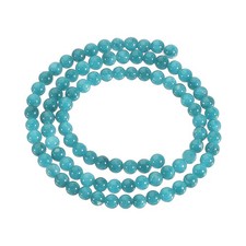 93 Pcs 4mm Natural Stone Beads Round Gemstone Quartz Beads Blue