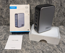 USB C Charger 200W USB C Charger Block, 6 Ports Gan IV Foldable Wall Charger