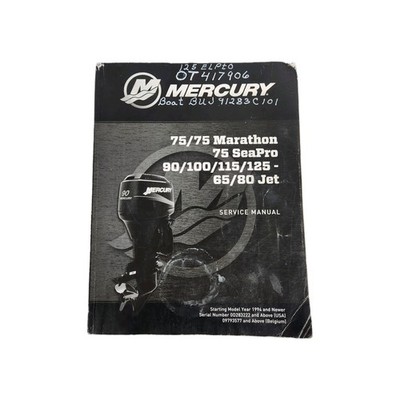 Mercury Service Manual 75/75 Marathon 75 SeaPro 90/100/115/125 65/80 Jet