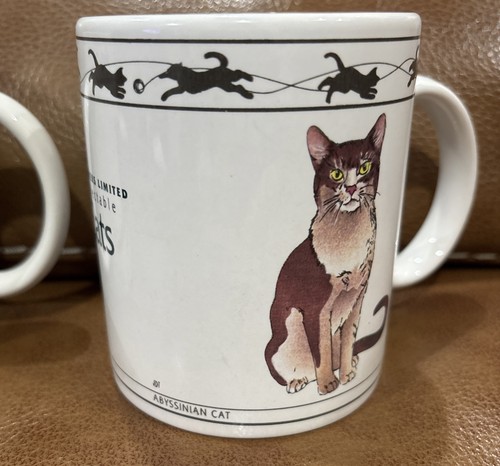 Houston Harvest Lot Of 2 Cat Mugs Cups Cat Lovers Limited Collectible Cats VGUC - Picture 2 of 9