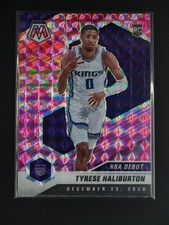 Tyrese Haliburton 2020-21 Panini Mosaic RC Pink Mosaic NBA Debut [2hk