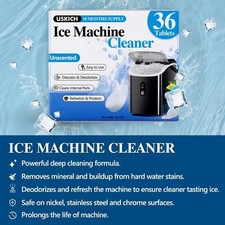 USKICH Ice Machine Cleaner Descaler Tablets-36Pack Ice Maker Cleaner Compatib...