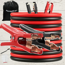 Jumper Cables 4 Gauge 20ft Heavy Duty Booster Clamps Bag Gloves Brush Car Truck Jumper Cables 4 Gauge 20ft Heavy Duty Booster Clamps Bag Gloves Brush Car Truck