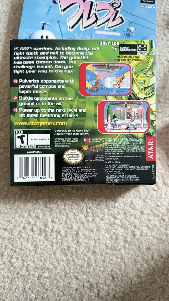 2003 Dragon Ball Z Taiketsu Nintendo GBA Atari FUNimation NTSC Version - Image 4 of 4