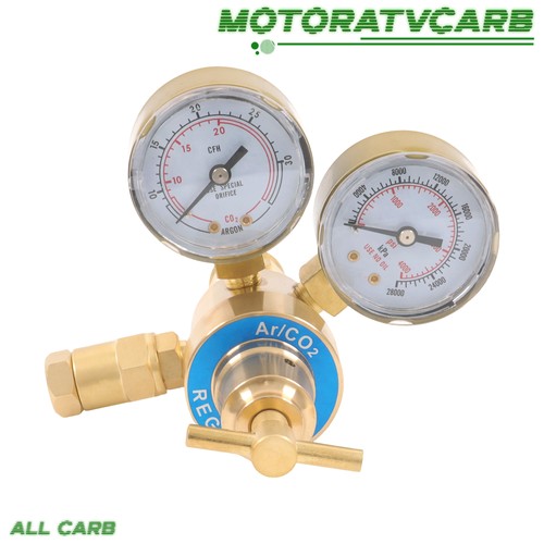 ALL-CARB 1Pack Regolatore Argon Doppio Calibro per Saldatore CGA580 Mig Tig da 0 a 400PSI - Foto 3 di 13