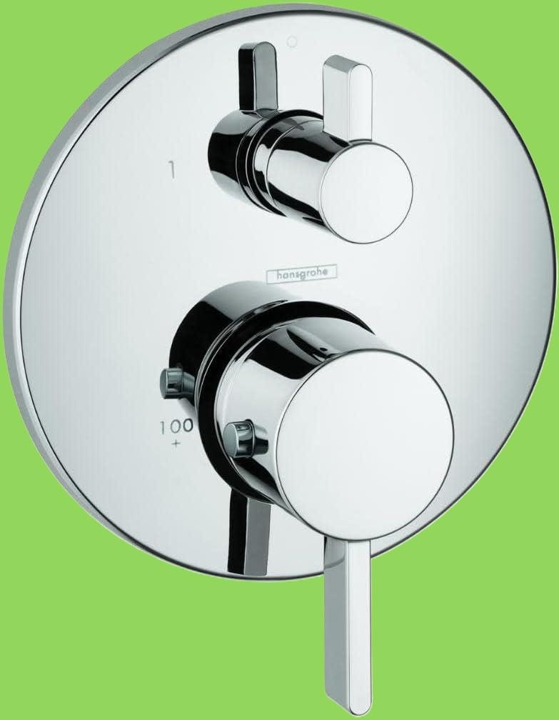 hansgrohe Ecostat Modern Thermostatic Shower Valve Trim with