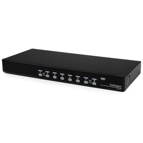 StarTech.com 8-Port 1U Rackmount USB KVM Switch with On Screen Display OSD