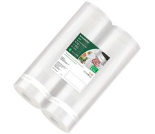 Vacuum Sealer Bags, 11 in x 50 ft Rolls 2 Pack Seal Bags for Food Storage Sav...