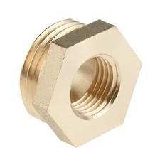 PACK OF 2 - 1 1/2" x 3/4" Brass Threaded Bush - FREE Next-Day Delivery