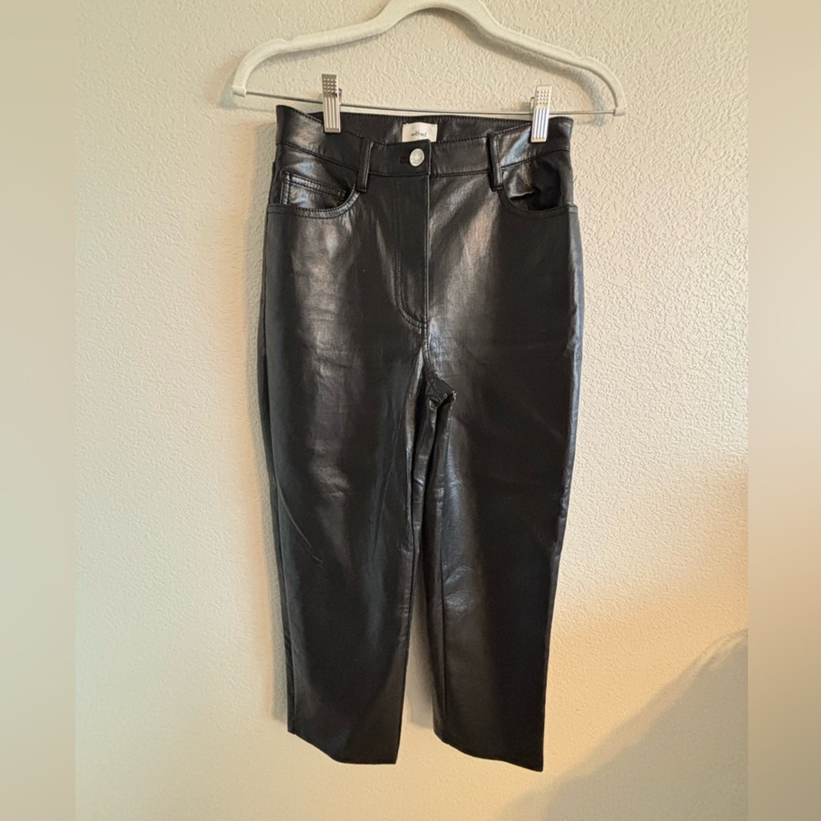 Wilfred Melina genuine leather slim-fit pants for women