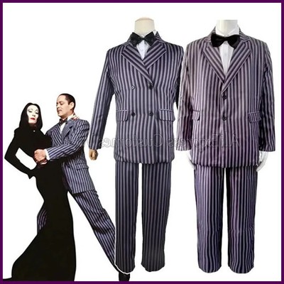Movie Wednesday Gomez Addams Cosplay Costumes Suit Anime Role Play Family Proms