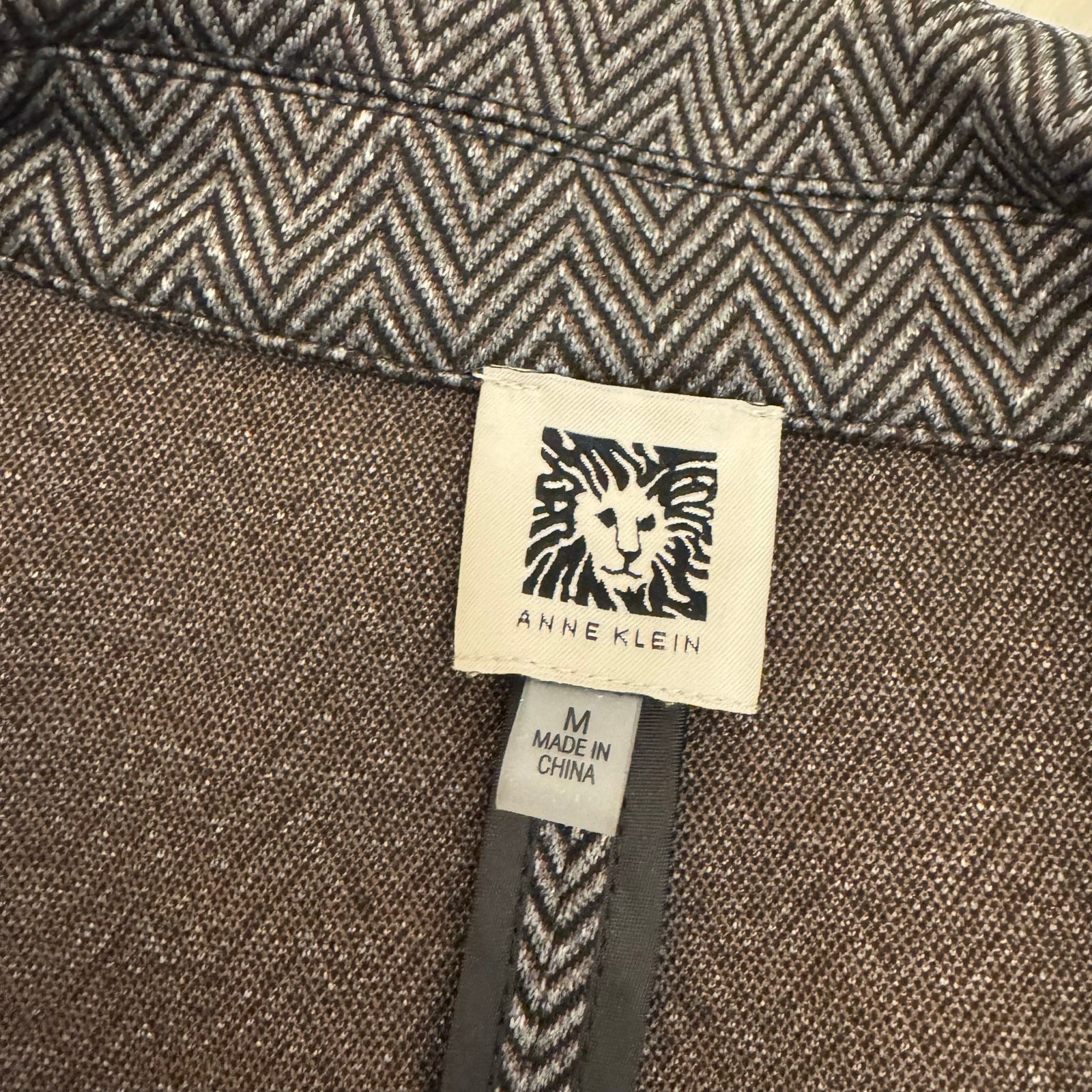 Anne Klein Herringbone Open Front Patch Pockets N… - image 8