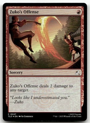 Zuko's Offense (0247) #247 (Foil) NM Avatar: The Last Airbender: Eternal-Legal