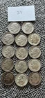 Lot Of 14 Silver Dimes 1964 And Earlier Various Conditions 90% Silver