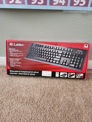Labtec Standard Keyboard Plus Wired Black QWERTY Plug & Play English