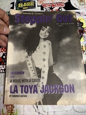 STEPPIN' OUT WEEKLY MAGAZINE - LA TOYA JACKSON ON THE COVER