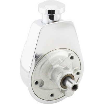 Tuff Stuff 6188A Saginaw Power Steering Pump, Press Fit, Chrome